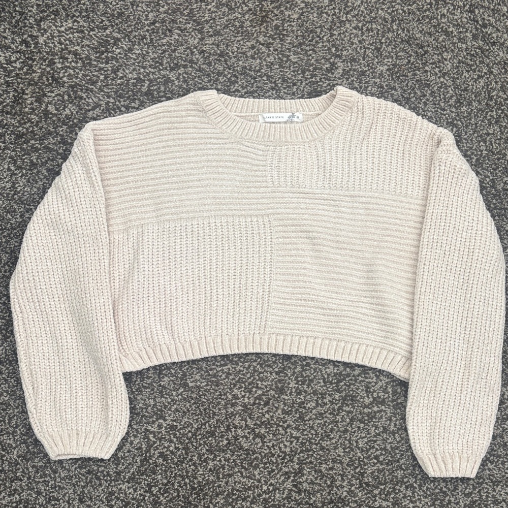 Altar'd State Textured Cream Sweater